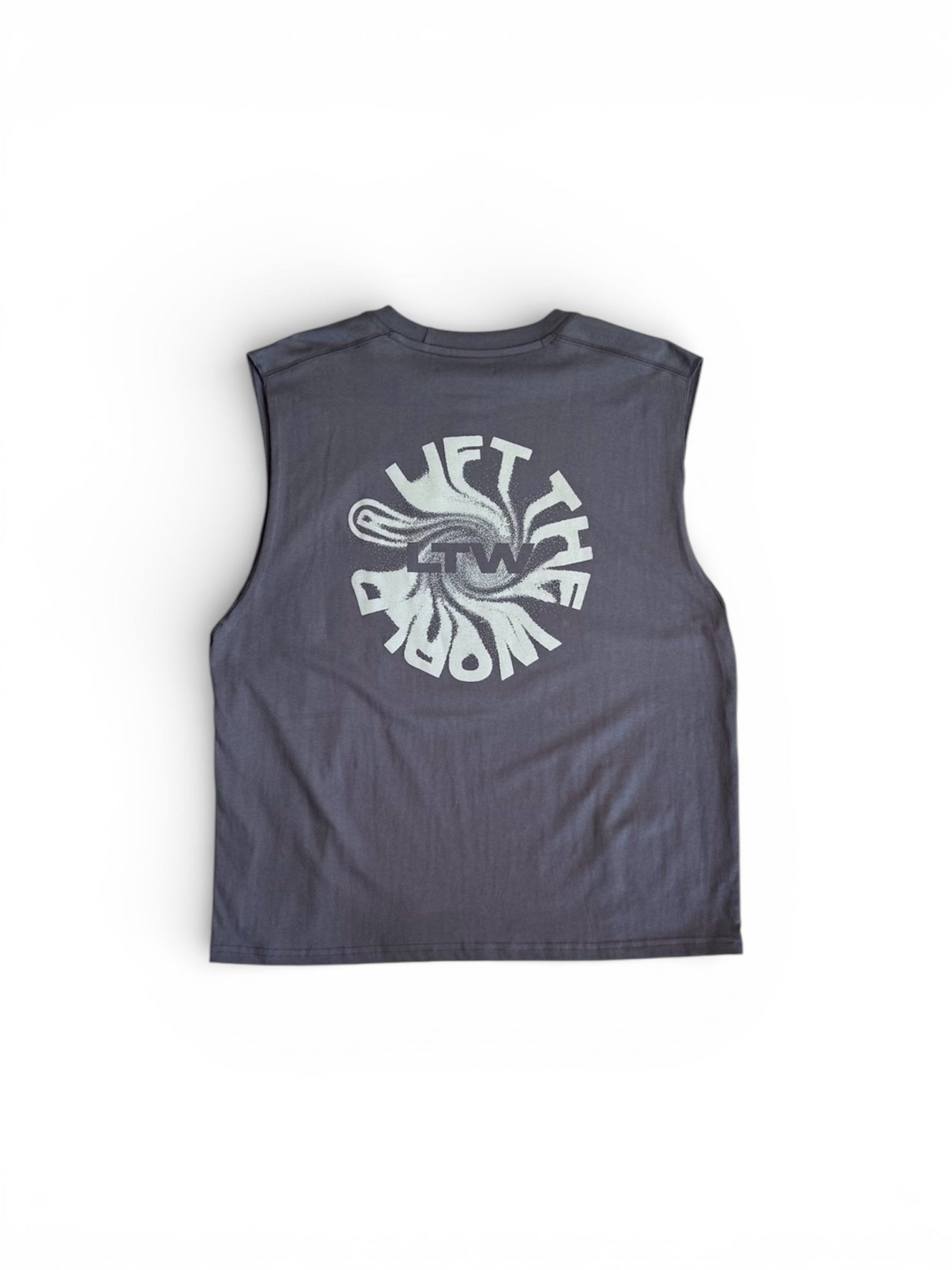 Polera Musculosa Circle Gris Oscuro