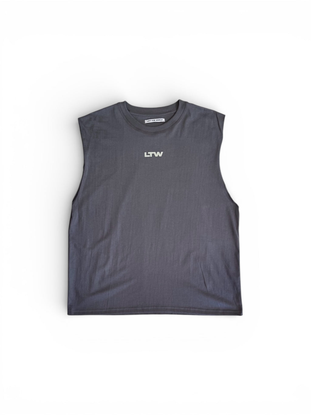 Polera Musculosa Circle Gris Oscuro